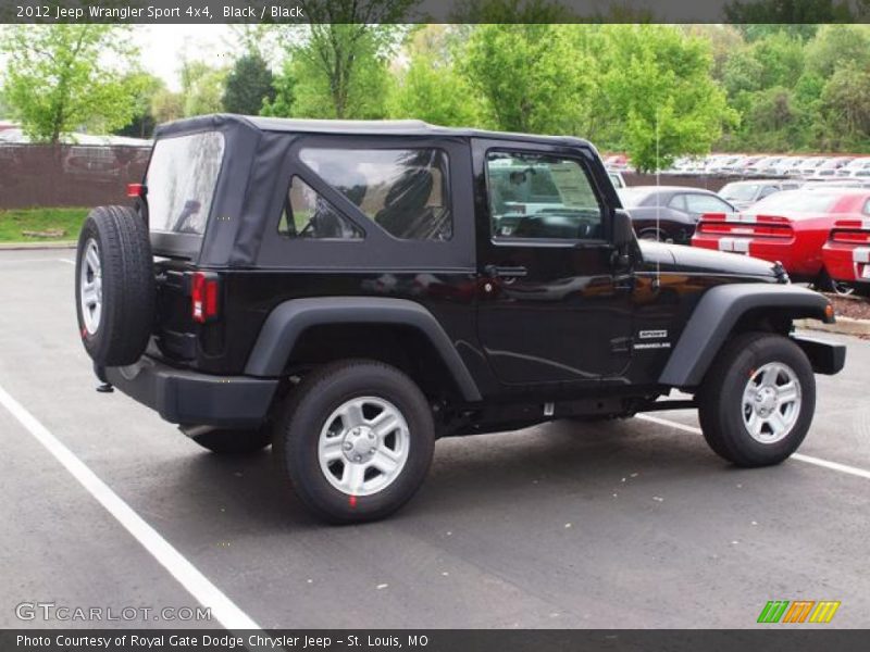 Black / Black 2012 Jeep Wrangler Sport 4x4