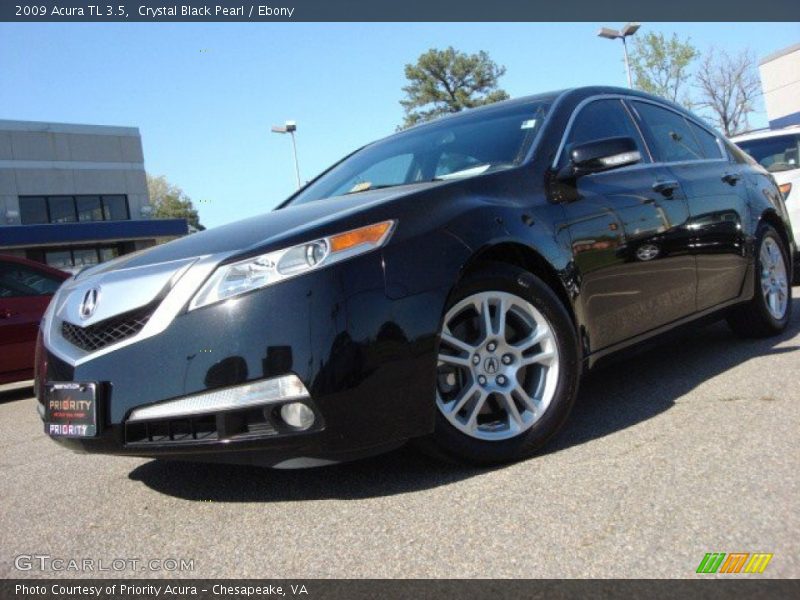 Crystal Black Pearl / Ebony 2009 Acura TL 3.5