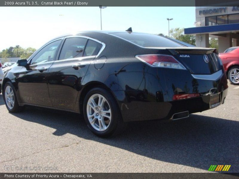 Crystal Black Pearl / Ebony 2009 Acura TL 3.5