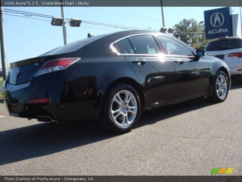 Crystal Black Pearl / Ebony 2009 Acura TL 3.5
