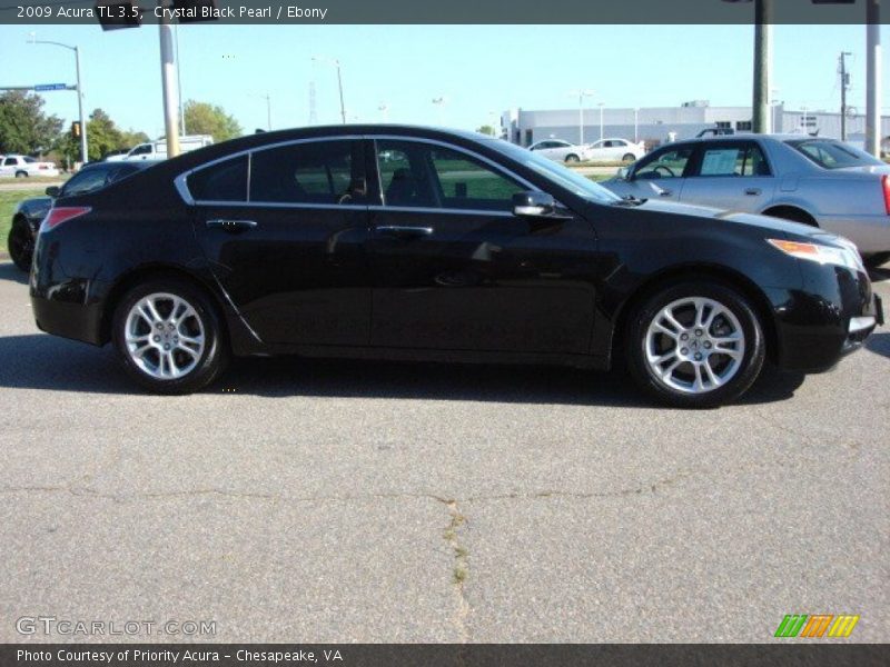 Crystal Black Pearl / Ebony 2009 Acura TL 3.5