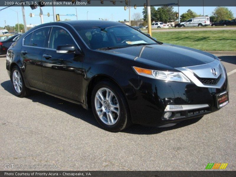 Crystal Black Pearl / Ebony 2009 Acura TL 3.5