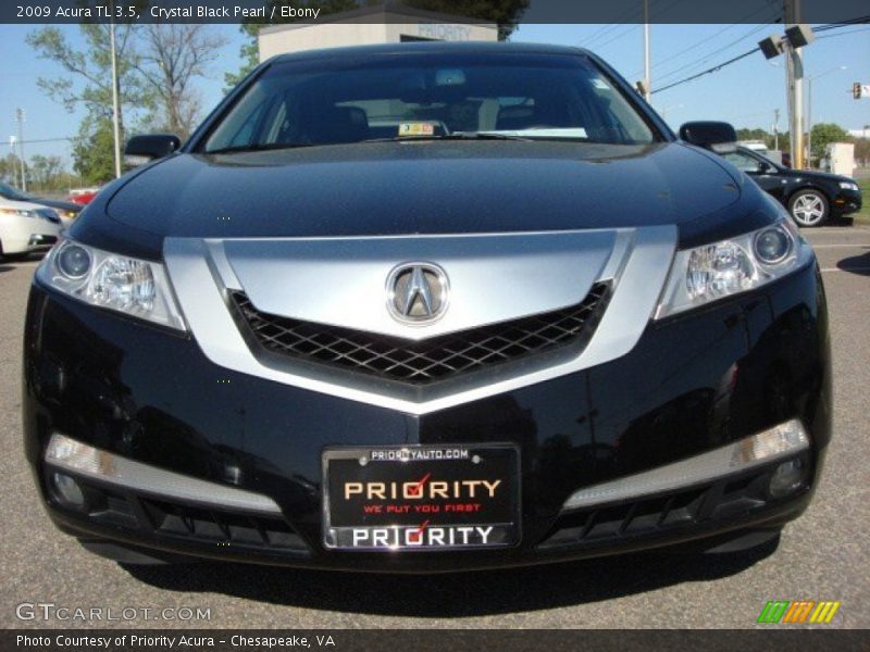 Crystal Black Pearl / Ebony 2009 Acura TL 3.5