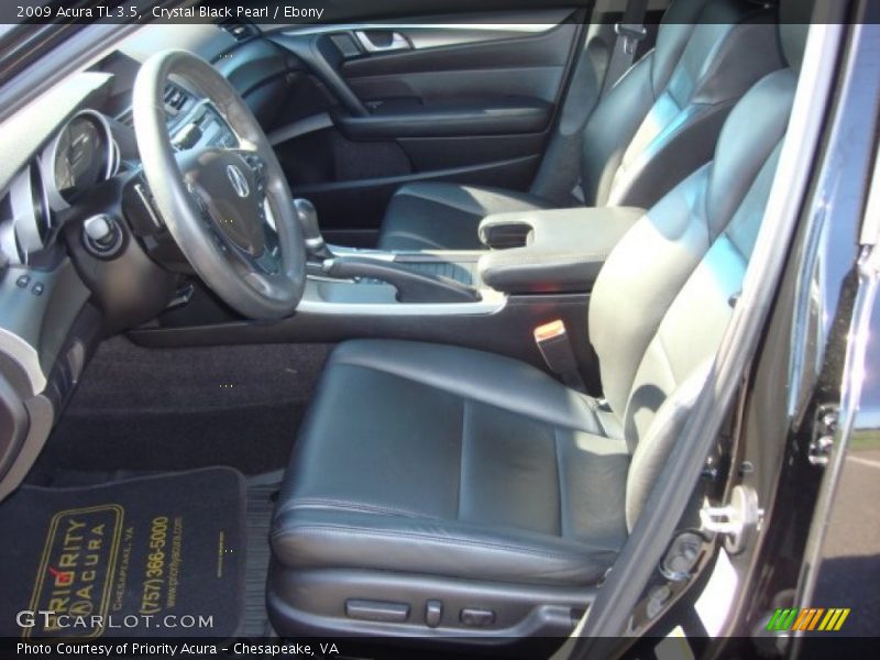 Crystal Black Pearl / Ebony 2009 Acura TL 3.5