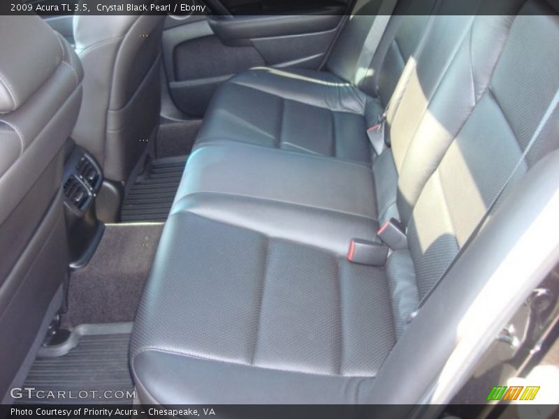 Crystal Black Pearl / Ebony 2009 Acura TL 3.5