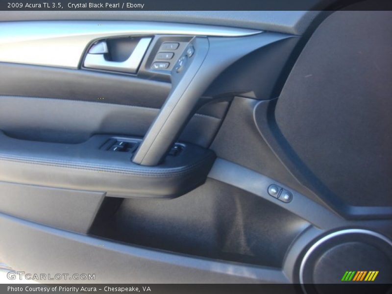 Crystal Black Pearl / Ebony 2009 Acura TL 3.5