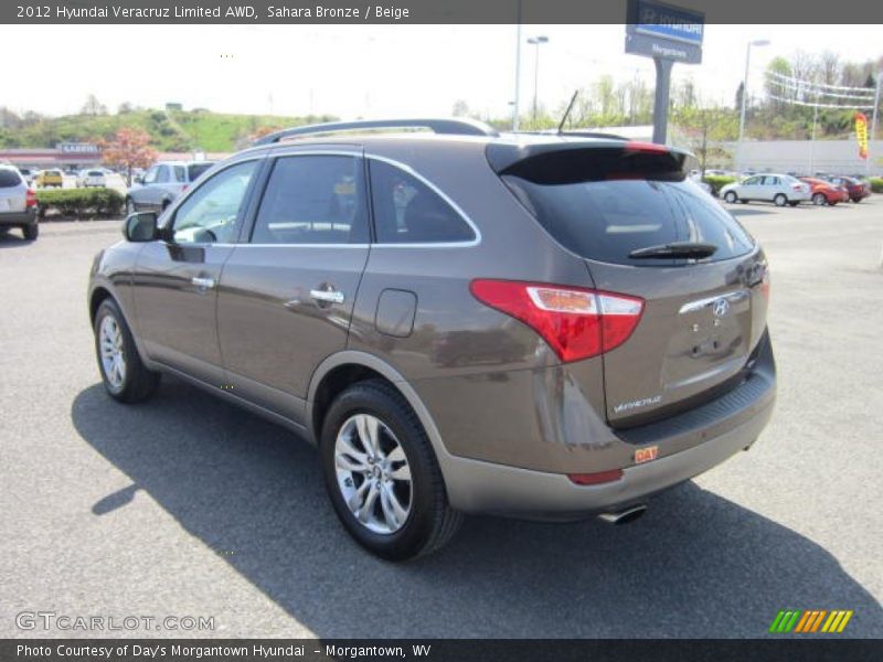 Sahara Bronze / Beige 2012 Hyundai Veracruz Limited AWD