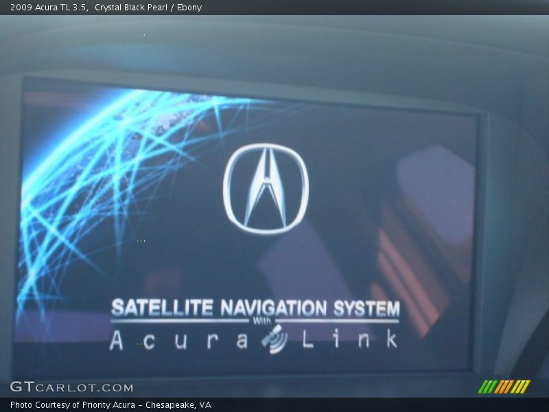 Crystal Black Pearl / Ebony 2009 Acura TL 3.5