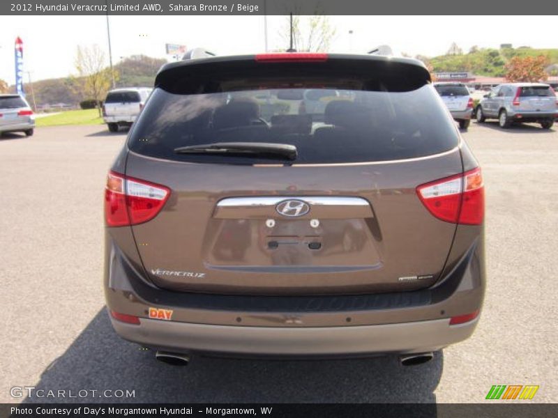 Sahara Bronze / Beige 2012 Hyundai Veracruz Limited AWD