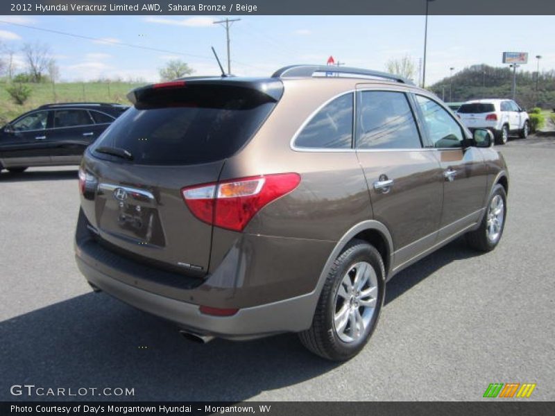 Sahara Bronze / Beige 2012 Hyundai Veracruz Limited AWD
