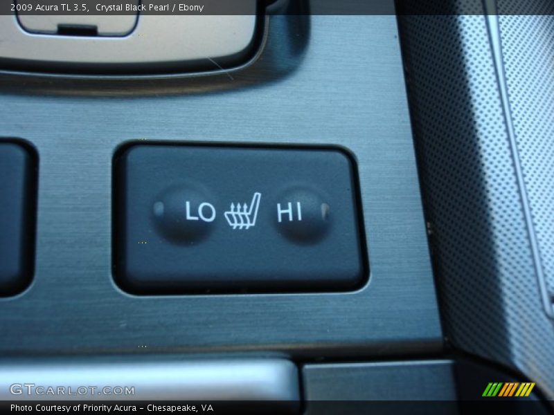 Crystal Black Pearl / Ebony 2009 Acura TL 3.5