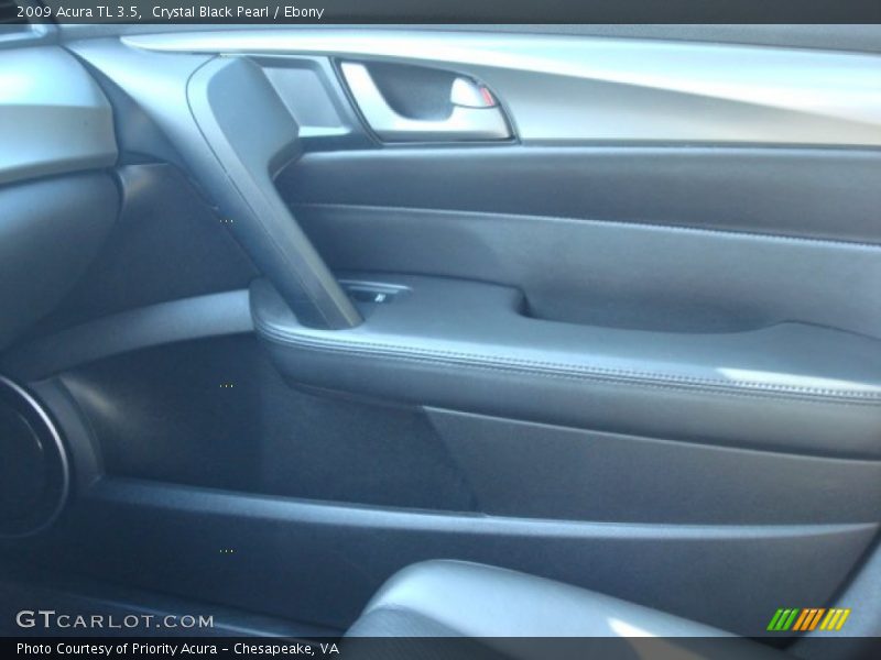 Crystal Black Pearl / Ebony 2009 Acura TL 3.5