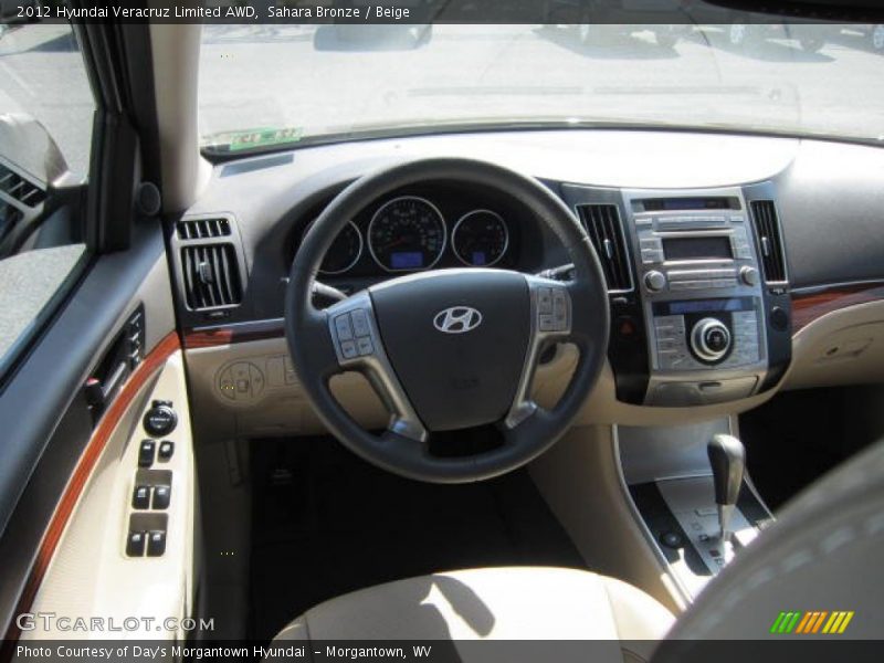 Sahara Bronze / Beige 2012 Hyundai Veracruz Limited AWD