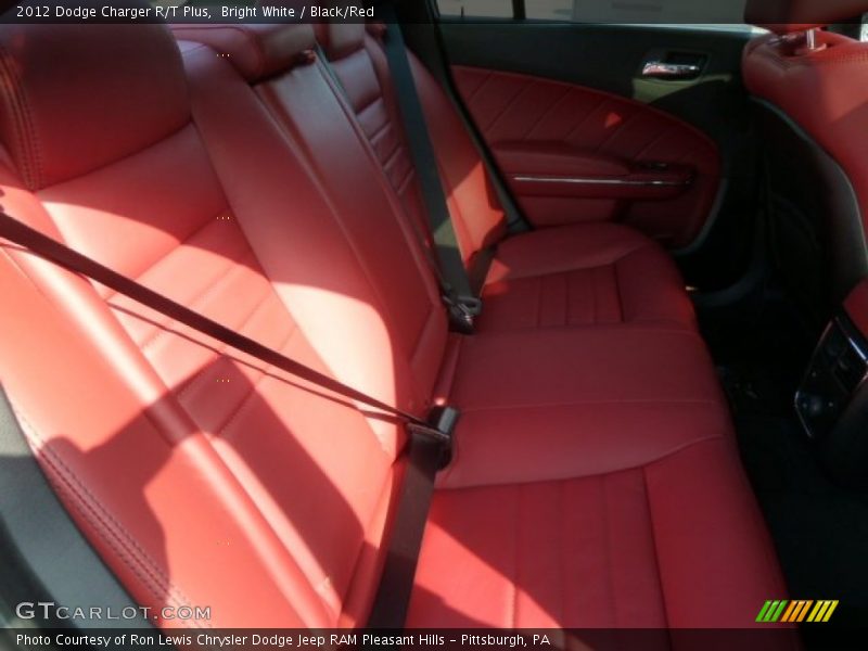 Bright White / Black/Red 2012 Dodge Charger R/T Plus