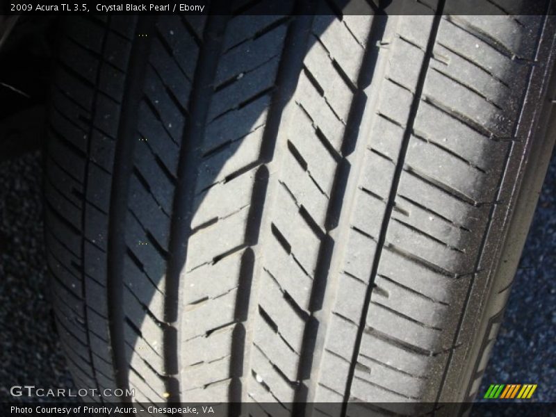 Crystal Black Pearl / Ebony 2009 Acura TL 3.5
