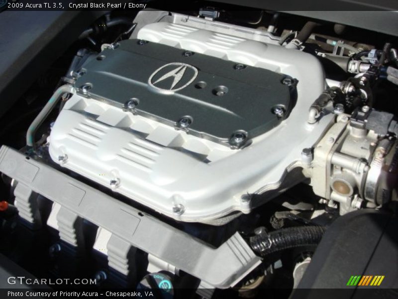 Crystal Black Pearl / Ebony 2009 Acura TL 3.5