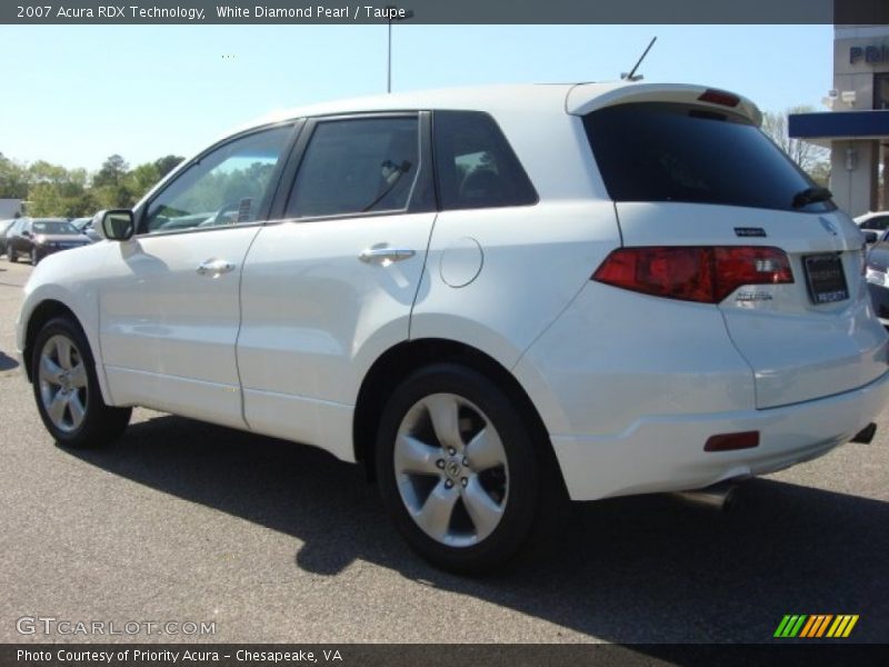 White Diamond Pearl / Taupe 2007 Acura RDX Technology