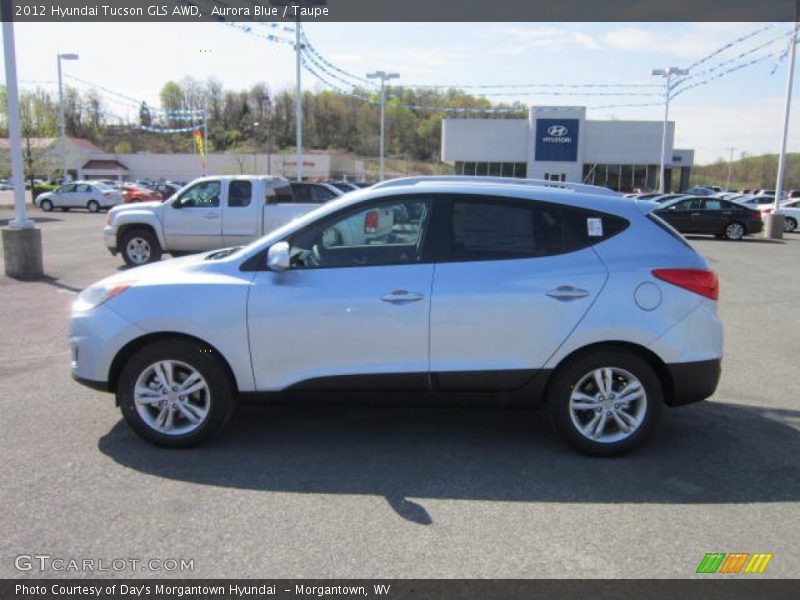 Aurora Blue / Taupe 2012 Hyundai Tucson GLS AWD