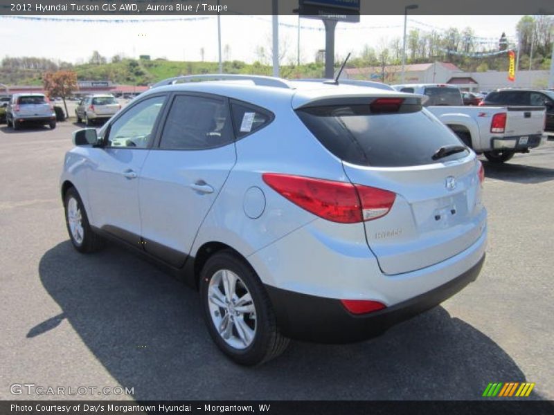 Aurora Blue / Taupe 2012 Hyundai Tucson GLS AWD