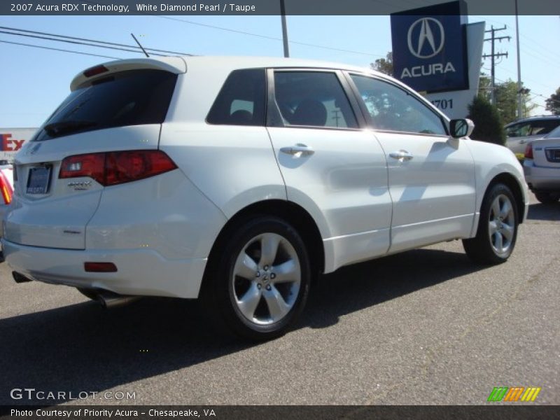 White Diamond Pearl / Taupe 2007 Acura RDX Technology
