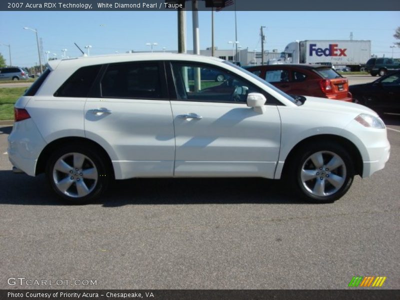 White Diamond Pearl / Taupe 2007 Acura RDX Technology