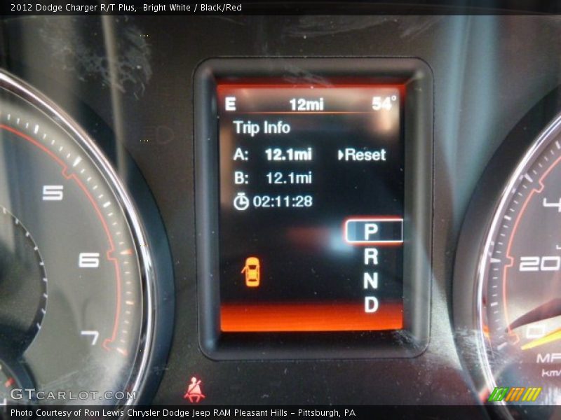 Bright White / Black/Red 2012 Dodge Charger R/T Plus