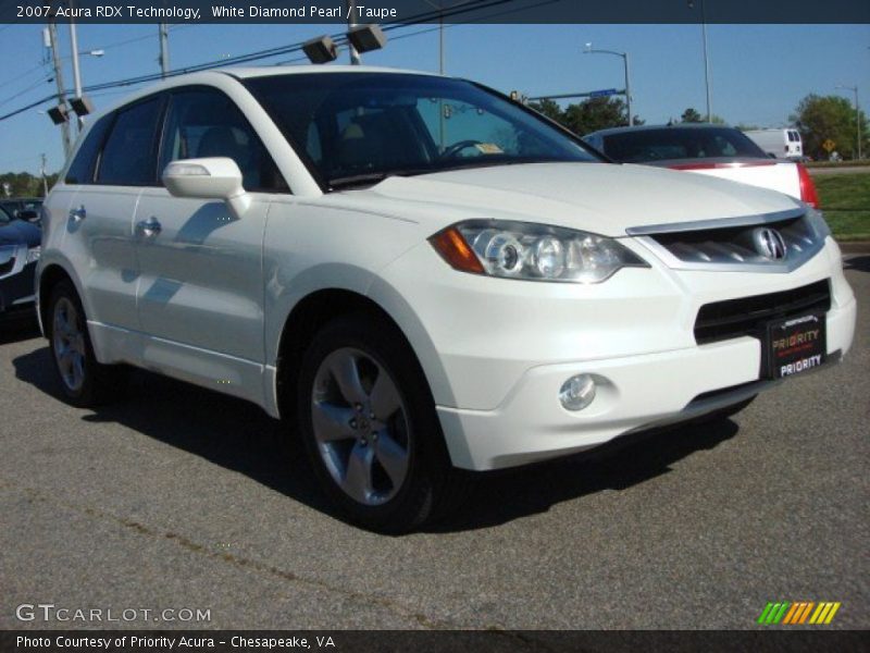White Diamond Pearl / Taupe 2007 Acura RDX Technology
