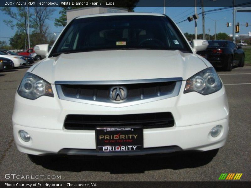 White Diamond Pearl / Taupe 2007 Acura RDX Technology
