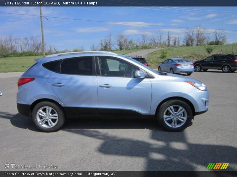 Aurora Blue / Taupe 2012 Hyundai Tucson GLS AWD