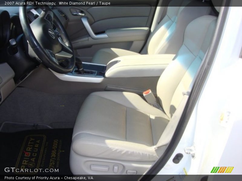 White Diamond Pearl / Taupe 2007 Acura RDX Technology
