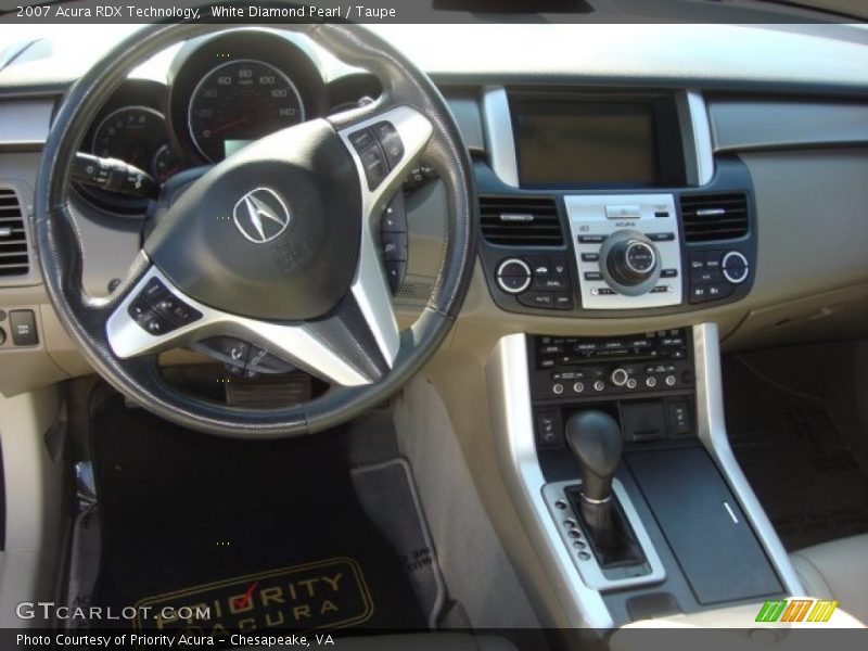 White Diamond Pearl / Taupe 2007 Acura RDX Technology