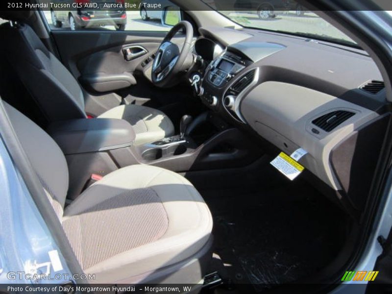 Aurora Blue / Taupe 2012 Hyundai Tucson GLS AWD