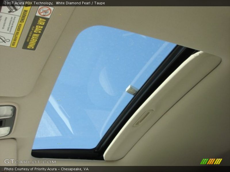 White Diamond Pearl / Taupe 2007 Acura RDX Technology