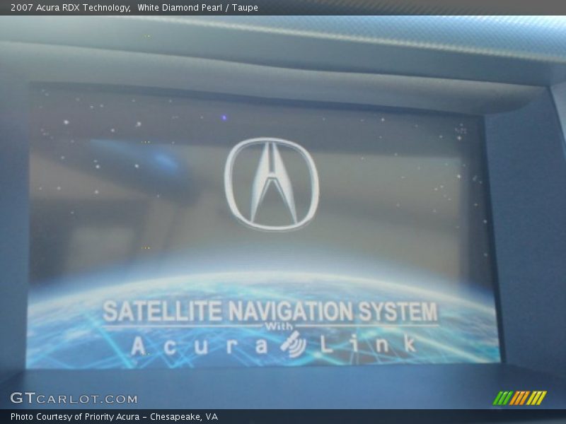 White Diamond Pearl / Taupe 2007 Acura RDX Technology