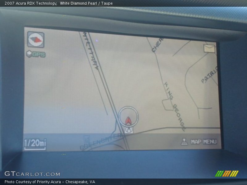 White Diamond Pearl / Taupe 2007 Acura RDX Technology