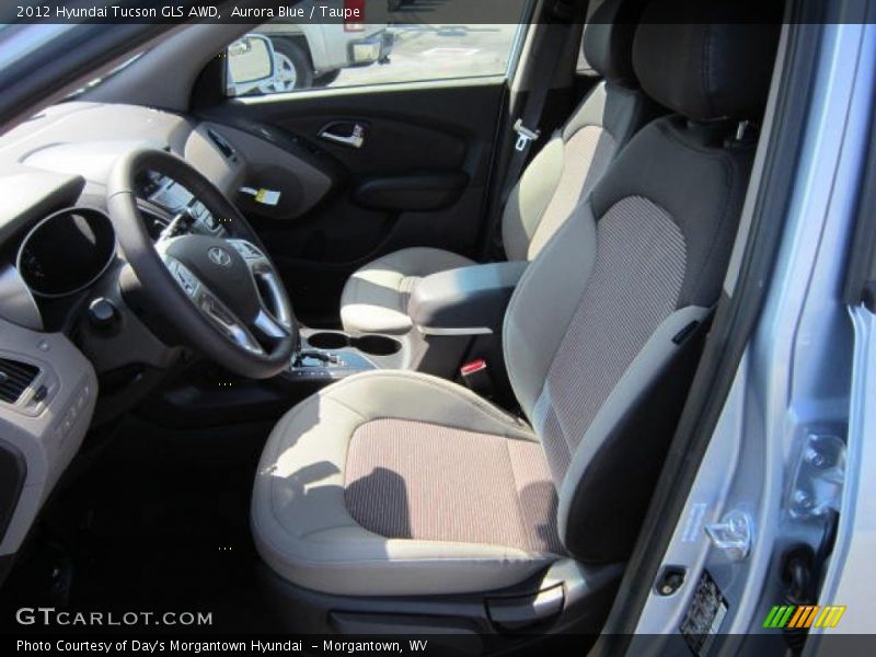 Aurora Blue / Taupe 2012 Hyundai Tucson GLS AWD