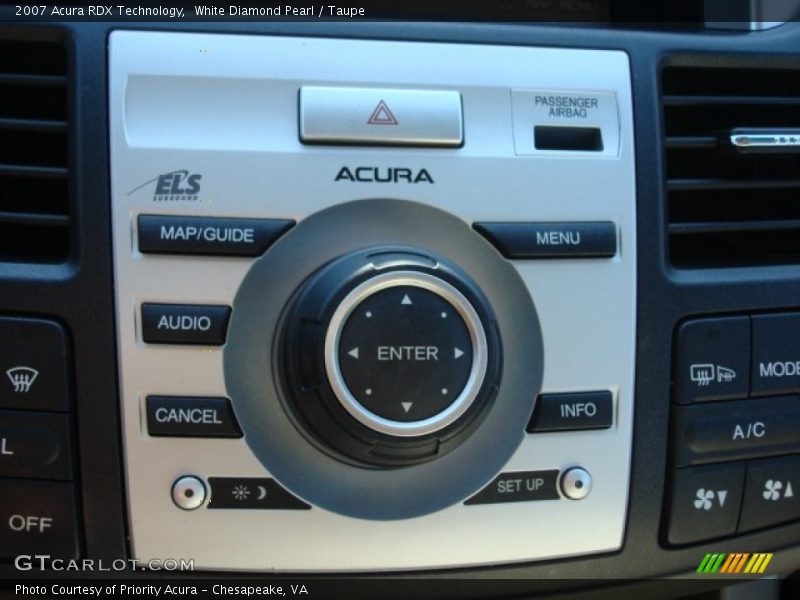 White Diamond Pearl / Taupe 2007 Acura RDX Technology