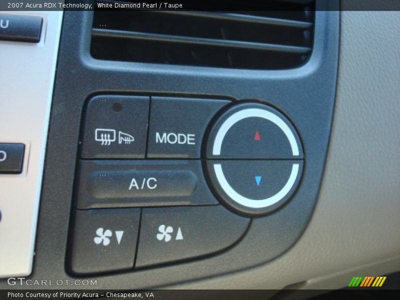 White Diamond Pearl / Taupe 2007 Acura RDX Technology