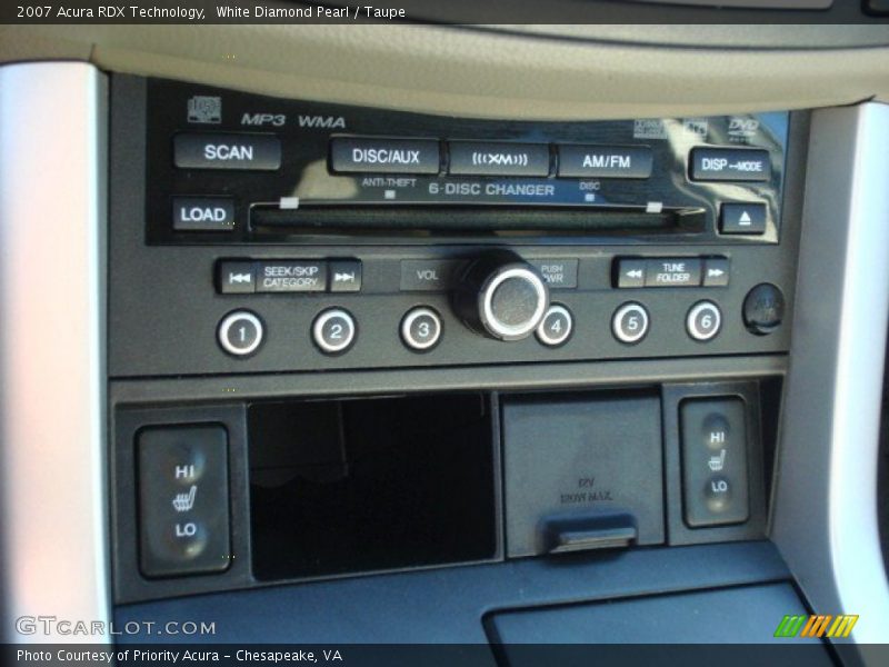 White Diamond Pearl / Taupe 2007 Acura RDX Technology