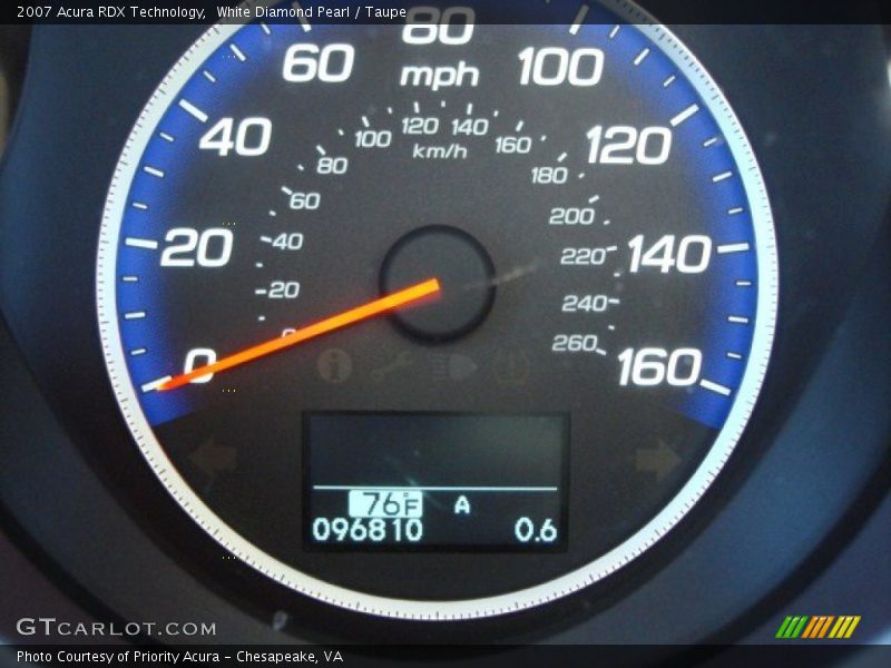 White Diamond Pearl / Taupe 2007 Acura RDX Technology