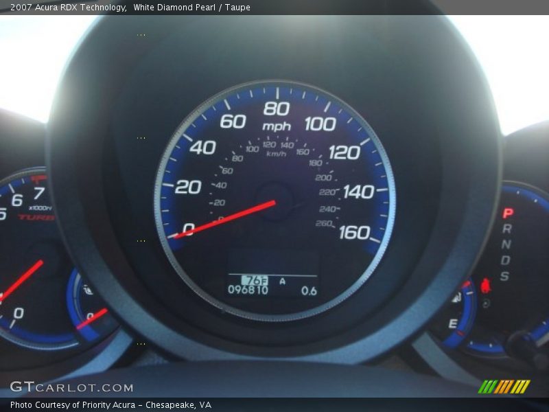 White Diamond Pearl / Taupe 2007 Acura RDX Technology