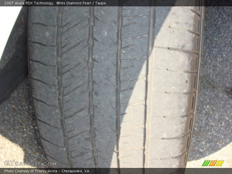 White Diamond Pearl / Taupe 2007 Acura RDX Technology