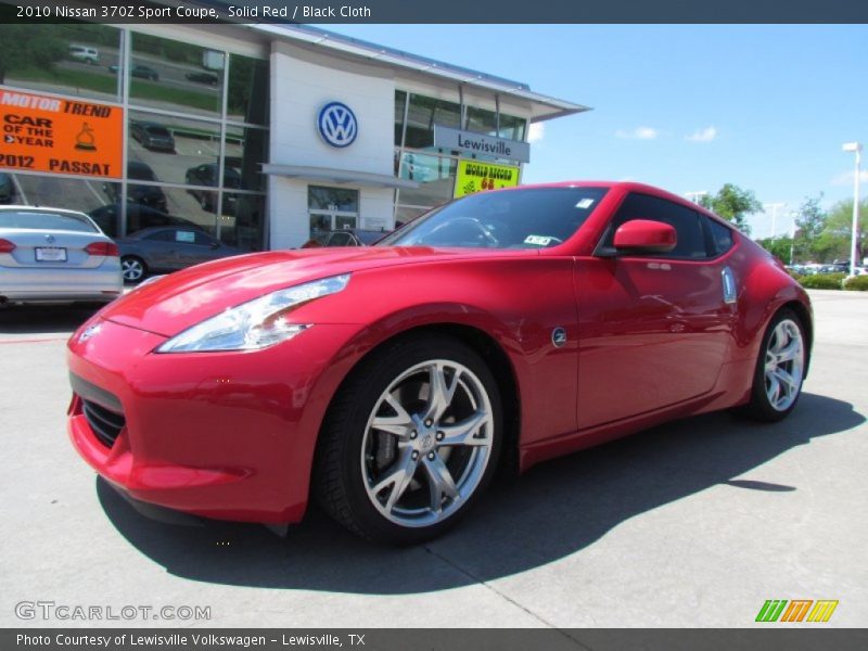 Solid Red / Black Cloth 2010 Nissan 370Z Sport Coupe
