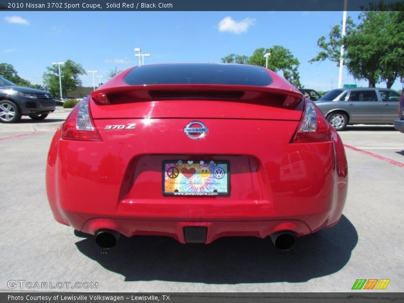 Solid Red / Black Cloth 2010 Nissan 370Z Sport Coupe