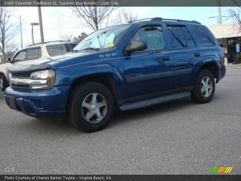 Superior Blue Metallic / Light Gray 2005 Chevrolet TrailBlazer LS
