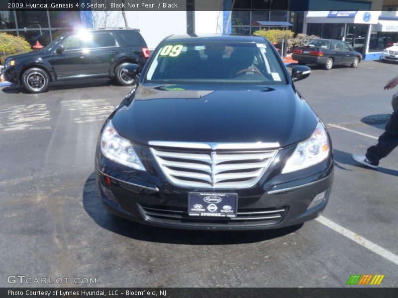 Black Noir Pearl / Black 2009 Hyundai Genesis 4.6 Sedan