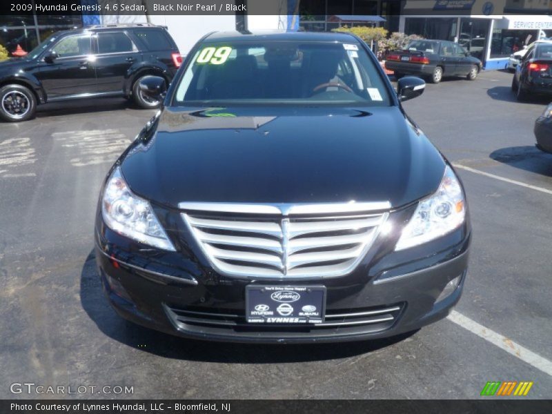 Black Noir Pearl / Black 2009 Hyundai Genesis 4.6 Sedan
