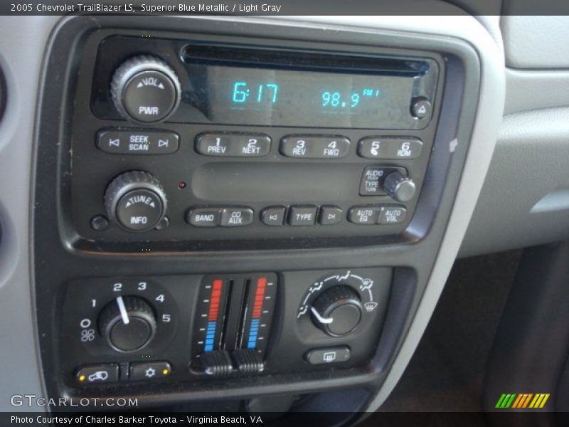 Superior Blue Metallic / Light Gray 2005 Chevrolet TrailBlazer LS
