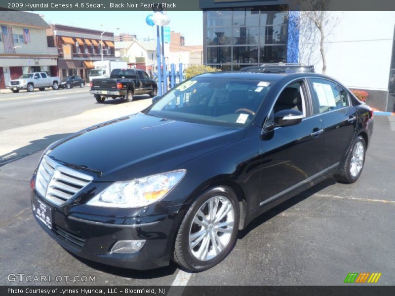 Black Noir Pearl / Black 2009 Hyundai Genesis 4.6 Sedan