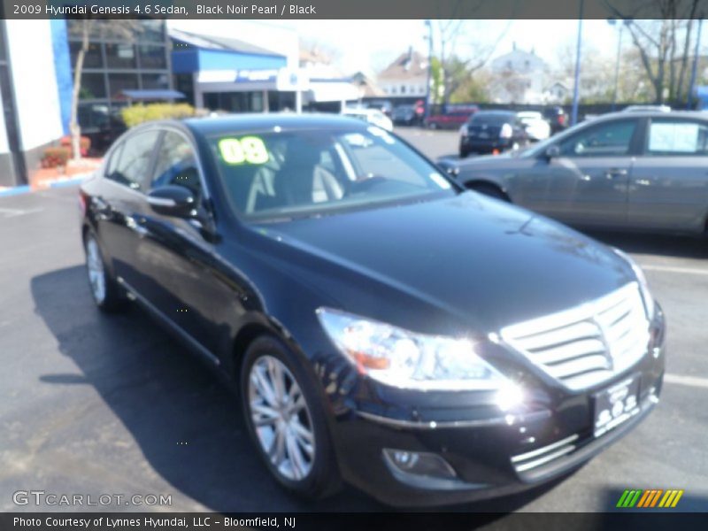 Black Noir Pearl / Black 2009 Hyundai Genesis 4.6 Sedan